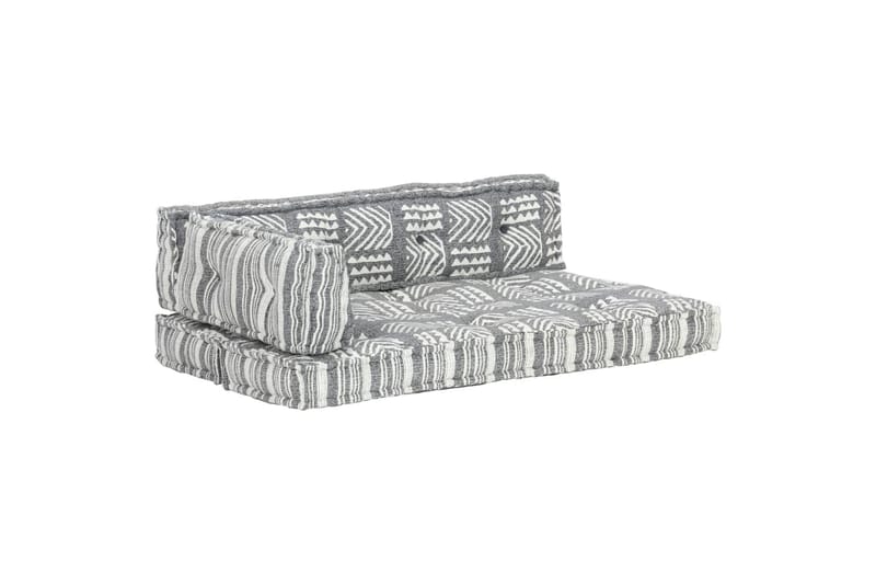 Hynde Til Pallesofa Stof Patchwork Grå - Flerfarvet - Havemøbler - Hynder - Hynder til bænk & havesofa