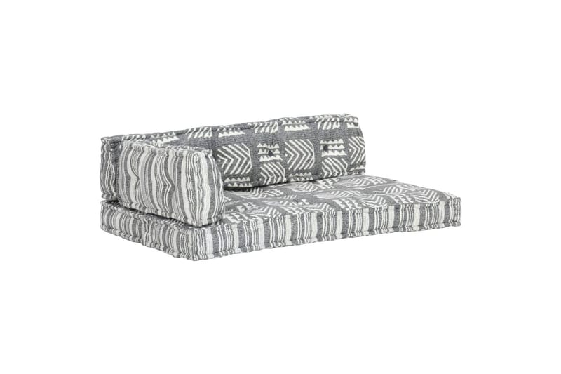 Hynde Til Pallesofa Stof Patchwork Grå - Flerfarvet - Havemøbler - Hynder - Hynder til bænk & havesofa