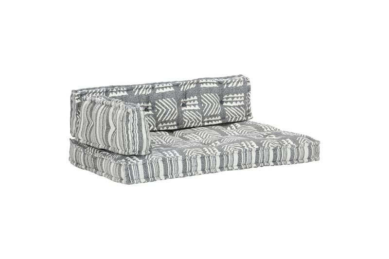 Hynde Til Pallesofa Stof Patchwork Grå - Flerfarvet - Havemøbler - Hynder - Hynder til bænk & havesofa