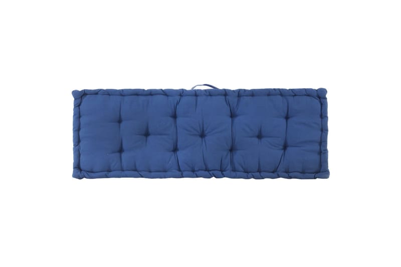 Hynde Til Pallesofa 120x40x7 cm Bomuld Lyseblå - Blå - Havemøbler - Hynder - Hynder til bænk & havesofa