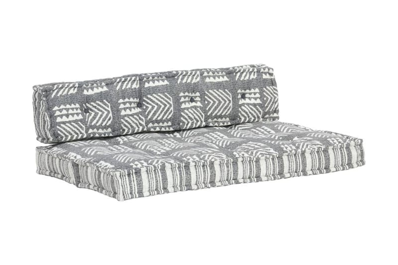 Hynde Til Pallesofa Stof Patchwork Grå - Grå - Havemøbler - Hynder - Hynder til bænk & havesofa