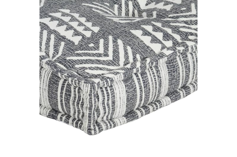 Hynde Til Pallesofa Stof Patchwork Grå - Grå - Havemøbler - Hynder - Hynder til bænk & havesofa