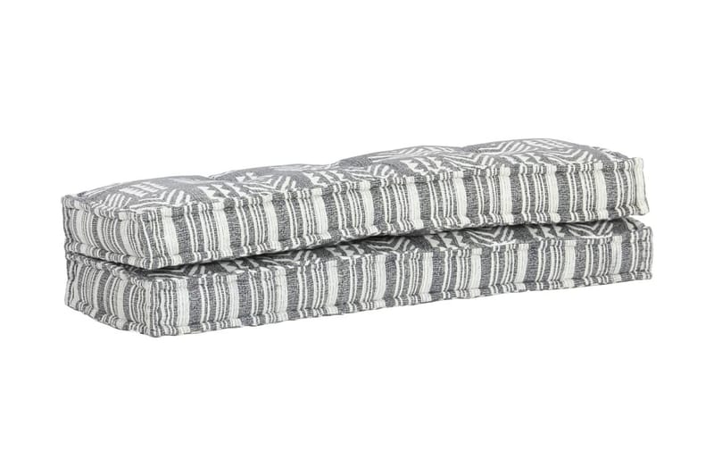 Hynde Til Pallesofa Stof Patchwork Grå - Grå - Havemøbler - Hynder - Hynder til bænk & havesofa