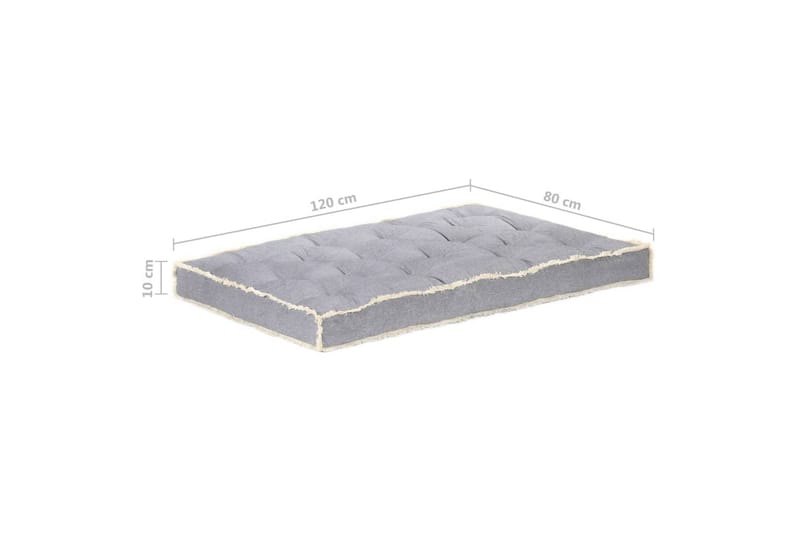 hynde til pallesofa 120x80x10 cm antracitgrå - Antracit - Havemøbler - Hynder - Hynder til bænk & havesofa