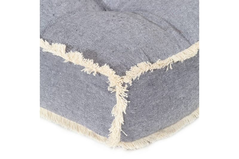 hynde til pallesofa 120x80x10 cm blå - Blå - Havemøbler - Hynder - Hynder til bænk & havesofa