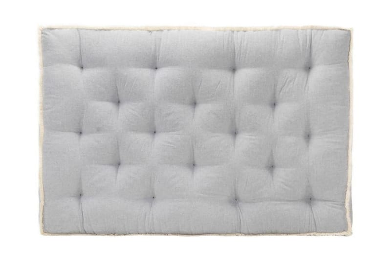 hynde til pallesofa 120x80x10 cm grå - Grå - Hynder til bænk & havesofa