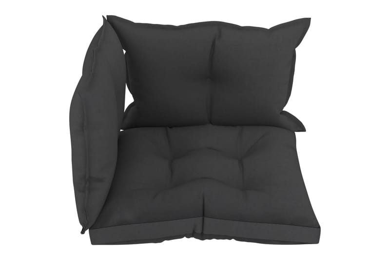 Hynder Til Pallesofa 3 stk. Stof Sort - Sort - Havemøbler - Hynder - Hynder til bænk & havesofa