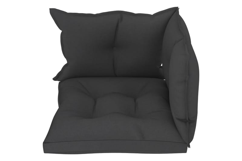 Hynder Til Pallesofa 3 stk. Stof Sort - Sort - Havemøbler - Hynder - Hynder til bænk & havesofa