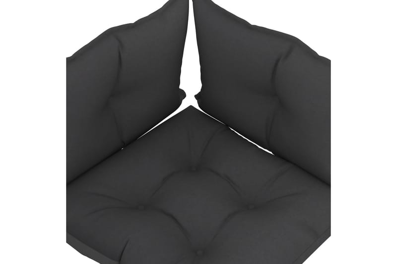 Hynder Til Pallesofa 3 stk. Stof Sort - Sort - Havemøbler - Hynder - Hynder til bænk & havesofa