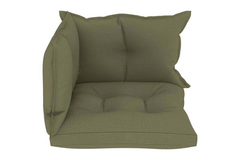 Hynder Til Pallesofa 3 stk. Stof Beige - Beige - Havemøbler - Hynder - Hynder til bænk & havesofa