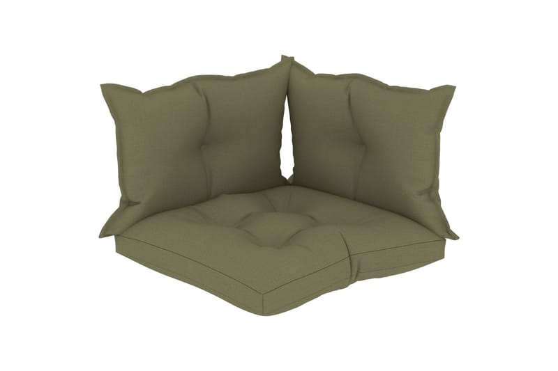 Hynder Til Pallesofa 3 stk. Stof Beige - Beige - Havemøbler - Hynder - Hynder til bænk & havesofa
