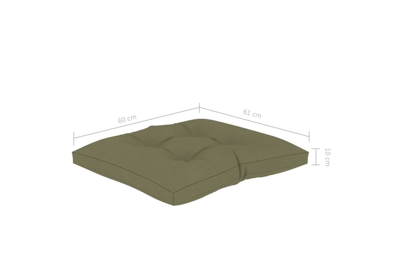 Hynder Til Pallesofa 3 stk. Stof Beige - Beige - Havemøbler - Hynder - Hynder til bænk & havesofa