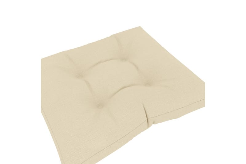 Hynder Til Pallesofa 3 stk. Stof Cremefarvet - Creme - Havemøbler - Hynder - Hynder til bænk & havesofa