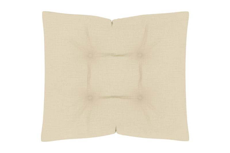 Hynder Til Pallesofa 3 stk. Stof Cremefarvet - Creme - Havemøbler - Hynder - Hynder til bænk & havesofa
