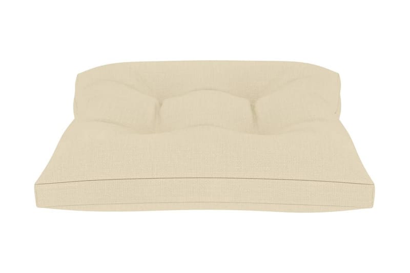 Hynder Til Pallesofa 3 stk. Stof Cremefarvet - Creme - Havemøbler - Hynder - Hynder til bænk & havesofa