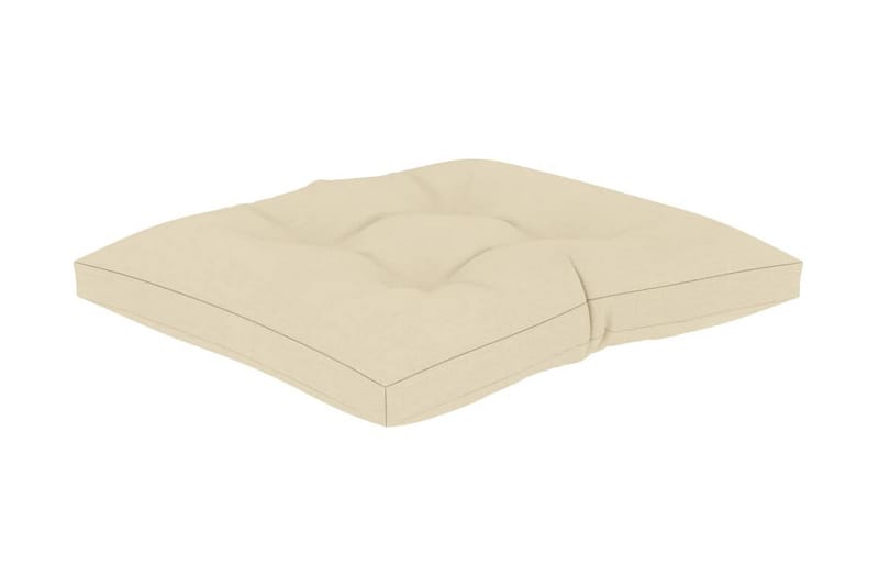 Hynder Til Pallesofa 3 stk. Stof Cremefarvet - Creme - Havemøbler - Hynder - Hynder til bænk & havesofa