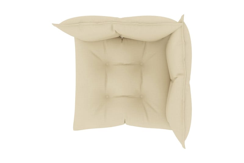 Hynder Til Pallesofa 3 stk. Stof Cremefarvet - Creme - Havemøbler - Hynder - Hynder til bænk & havesofa