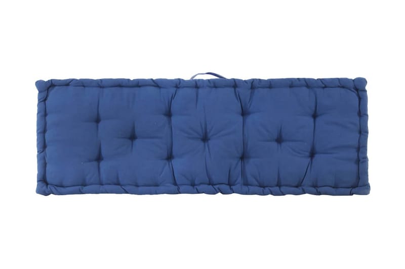 Hynder Til Pallesofa 2 stk. Bomuld Lyseblå - Blå - Havemøbler - Hynder - Hynder til bænk & havesofa