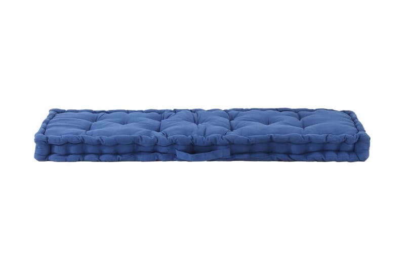 Hynder Til Pallesofa 2 stk. Bomuld Lyseblå - Blå - Havemøbler - Hynder - Hynder til bænk & havesofa