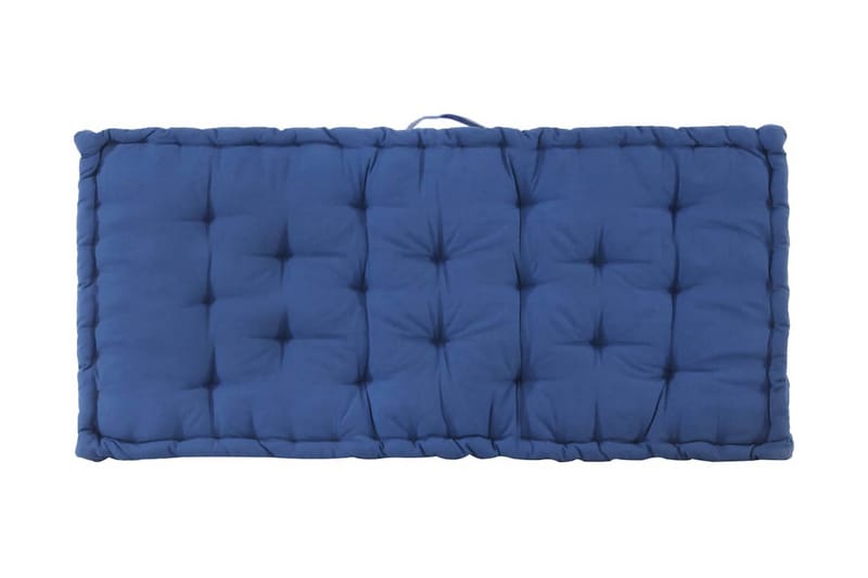 Hynder Til Pallesofa 2 stk. Bomuld Lyseblå - Blå - Havemøbler - Hynder - Hynder til bænk & havesofa