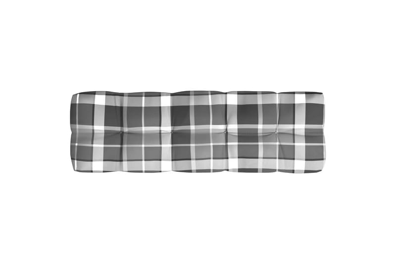 hynder til pallesofa 5 stk. gråternet mønster - Flerfarvet - Havemøbler - Hynder - Hynder til bænk & havesofa