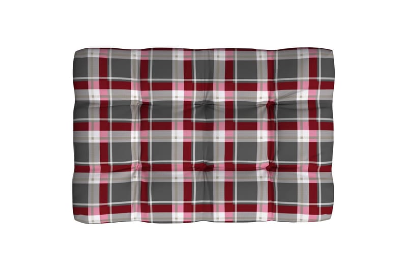 hynder til pallesofa 5 stk. rødternet mønster - Flerfarvet - Havemøbler - Hynder - Hynder til bænk & havesofa