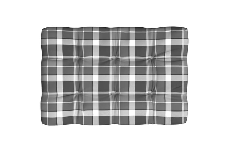 hynder til pallesofa 5 stk. gråternet mønster - Flerfarvet - Havemøbler - Hynder - Hynder til bænk & havesofa