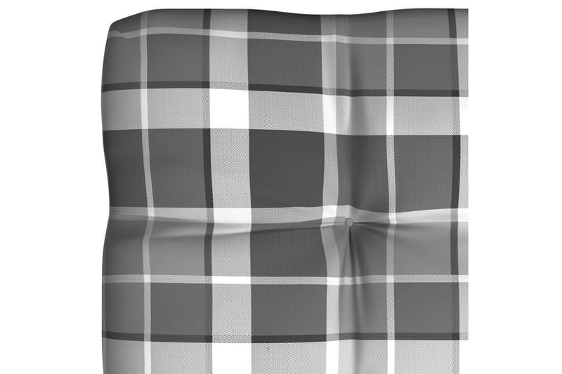 hynder til pallesofa 5 stk. gråternet mønster - Flerfarvet - Havemøbler - Hynder - Hynder til bænk & havesofa