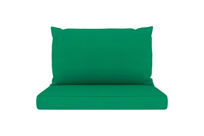 Hynder til pallesofa 2 stk. stof grøn - Grøn - Havemøbler - Hynder - Hynder til bænk & havesofa