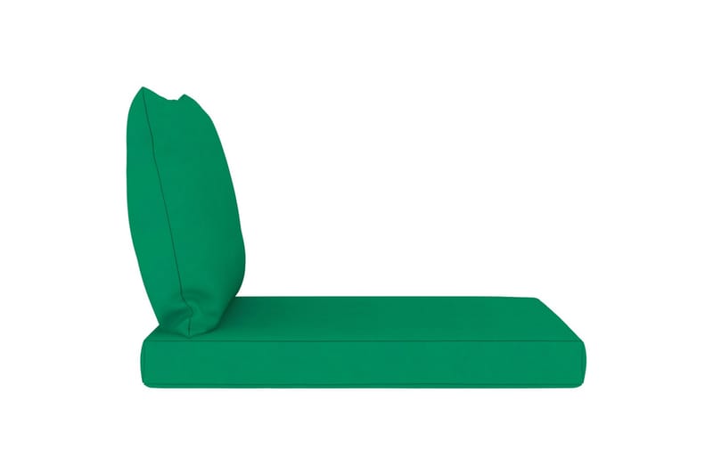 Hynder til pallesofa 2 stk. stof grøn - Grøn - Havemøbler - Hynder - Hynder til bænk & havesofa