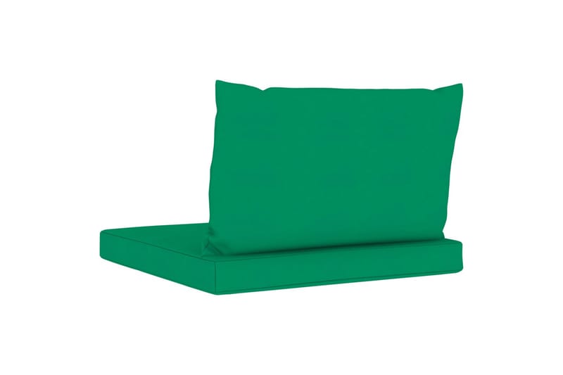 Hynder til pallesofa 2 stk. stof grøn - Grøn - Havemøbler - Hynder - Hynder til bænk & havesofa
