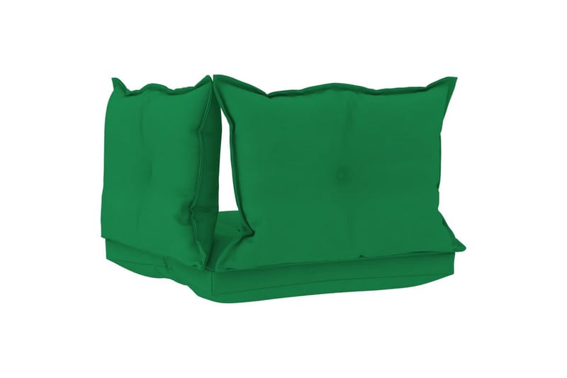 Hynder til pallesofa 3 stk. stof grøn - Grøn - Hynder til bænk & havesofa