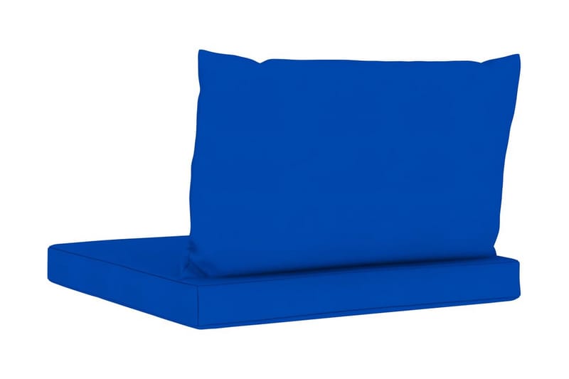 Hynder til pallesofa 2 stk. stof blå - Blå - Hynder til bænk & havesofa