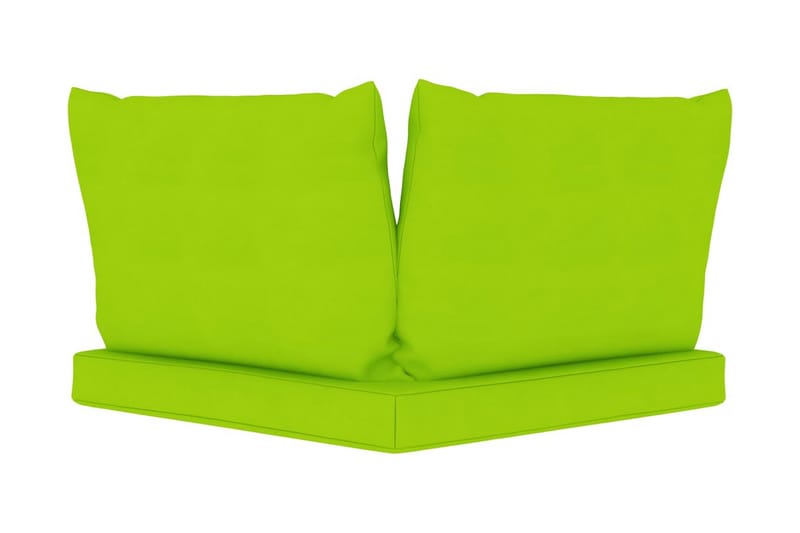 Hynder til pallesofa 3 stk. stof lysegrøn - Grøn - Havemøbler - Hynder - Hynder til bænk & havesofa