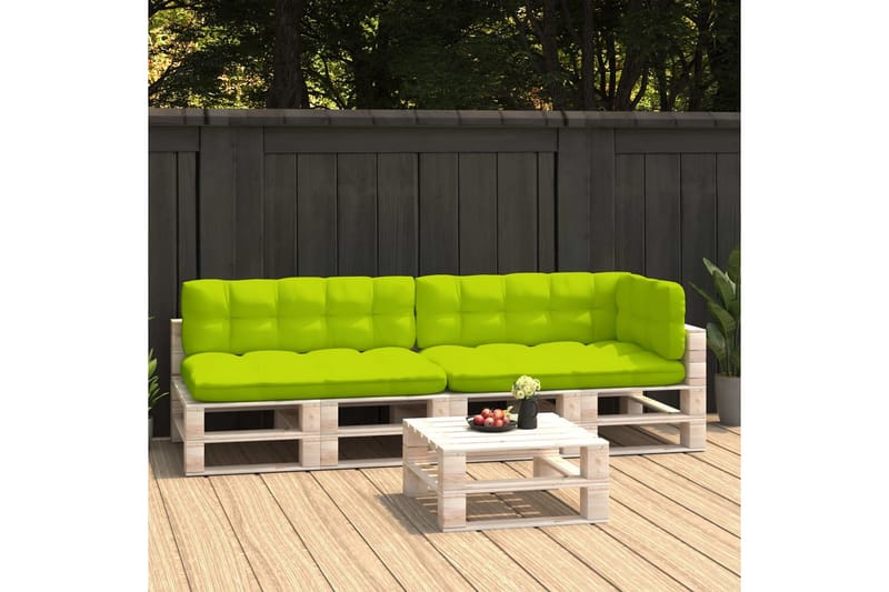 hynder til pallesofa 5 stk. lysegrøn - Grøn - Havemøbler - Hynder - Hynder til bænk & havesofa