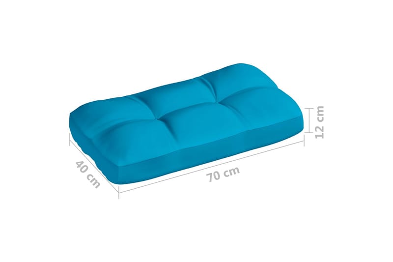 Hynder Til Pallesofa 5 Stk. Blå - Blå - Havemøbler - Hynder - Hynder til bænk & havesofa