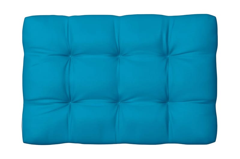Hynder Til Pallesofa 2 Stk. Stof Blå - Blå - Havemøbler - Hynder - Hynder til bænk & havesofa