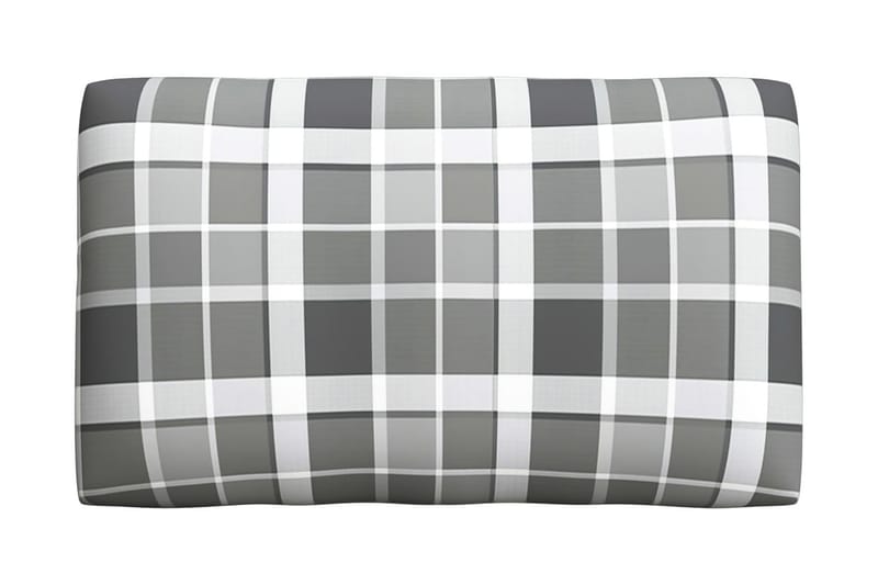 Hynder Til Pallesofa 3 Stk. Gråternet Mønster - Flerfarvet - Havemøbler - Hynder - Hynder til bænk & havesofa