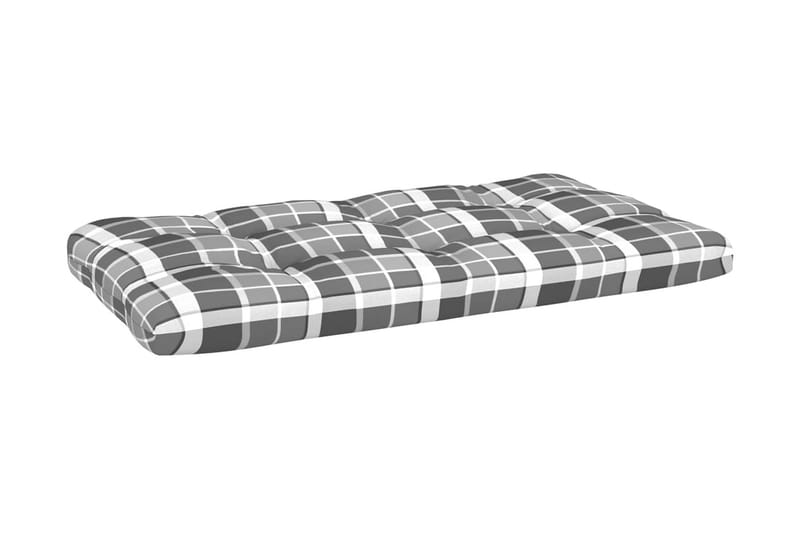 Hynder Til Pallesofa 3 Stk. Gråternet Mønster - Flerfarvet - Havemøbler - Hynder - Hynder til bænk & havesofa