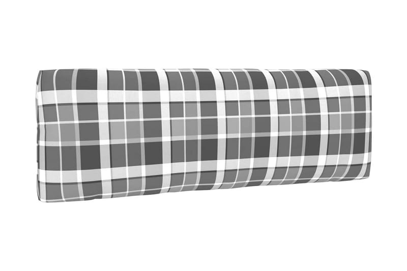 Hynder Til Pallesofa 3 Stk. Gråternet Mønster - Flerfarvet - Havemøbler - Hynder - Hynder til bænk & havesofa