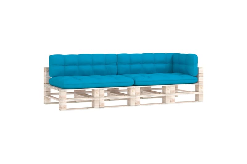 Hynder Til Pallesofa 5 Stk. Blå - Blå - Havemøbler - Hynder - Hynder til bænk & havesofa