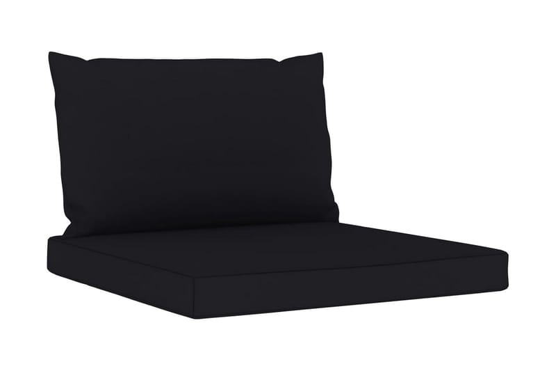 hynder til pallesofa 2 stk. stof sort - Sort - Havemøbler - Hynder - Hynder til bænk & havesofa