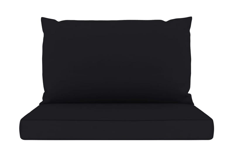 hynder til pallesofa 2 stk. stof sort - Sort - Havemøbler - Hynder - Hynder til bænk & havesofa