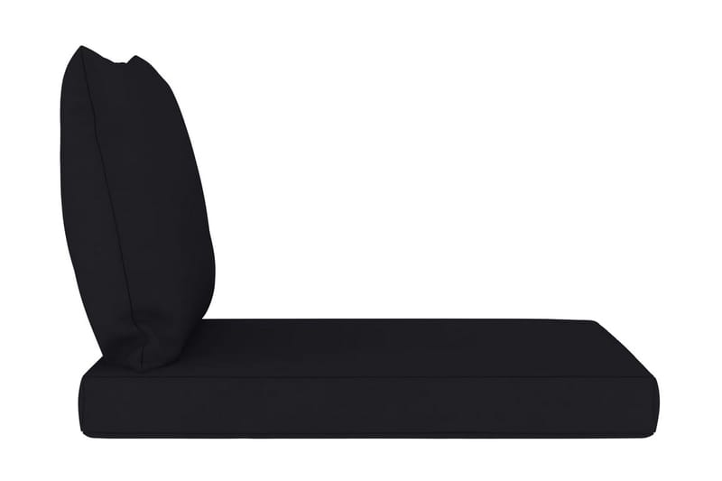 hynder til pallesofa 2 stk. stof sort - Sort - Havemøbler - Hynder - Hynder til bænk & havesofa