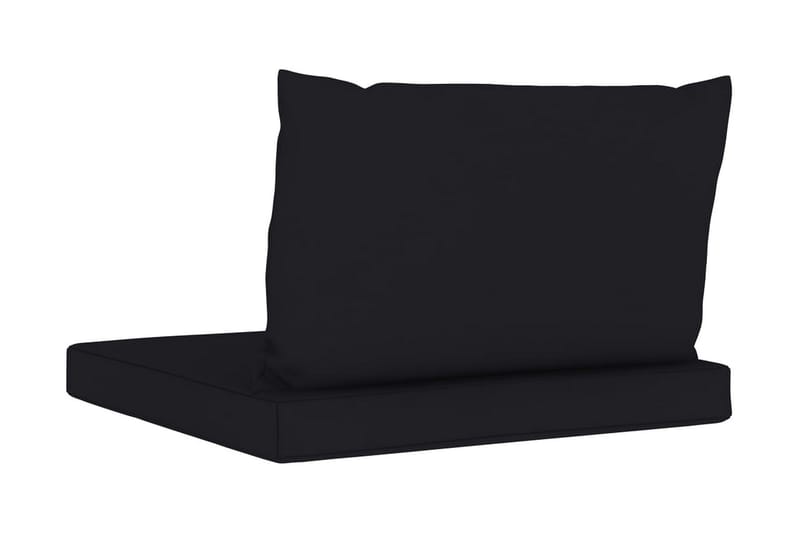 hynder til pallesofa 2 stk. stof sort - Sort - Havemøbler - Hynder - Hynder til bænk & havesofa