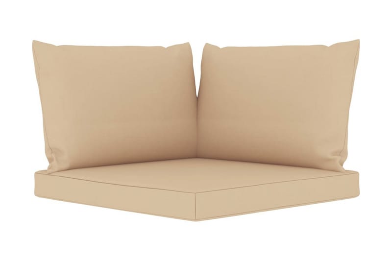 hynder til pallesofa 3 stk. stof beige - Havemøbler - Hynder - Hynder til bænk & havesofa