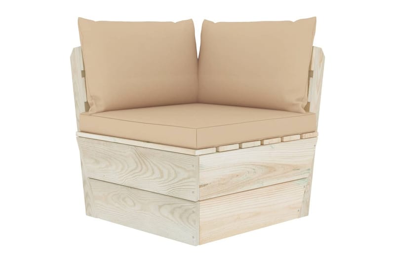 hynder til pallesofa 3 stk. stof beige - Havemøbler - Hynder - Hynder til bænk & havesofa