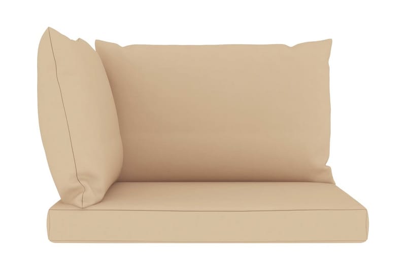 hynder til pallesofa 3 stk. stof beige - Hynder til bænk & havesofa