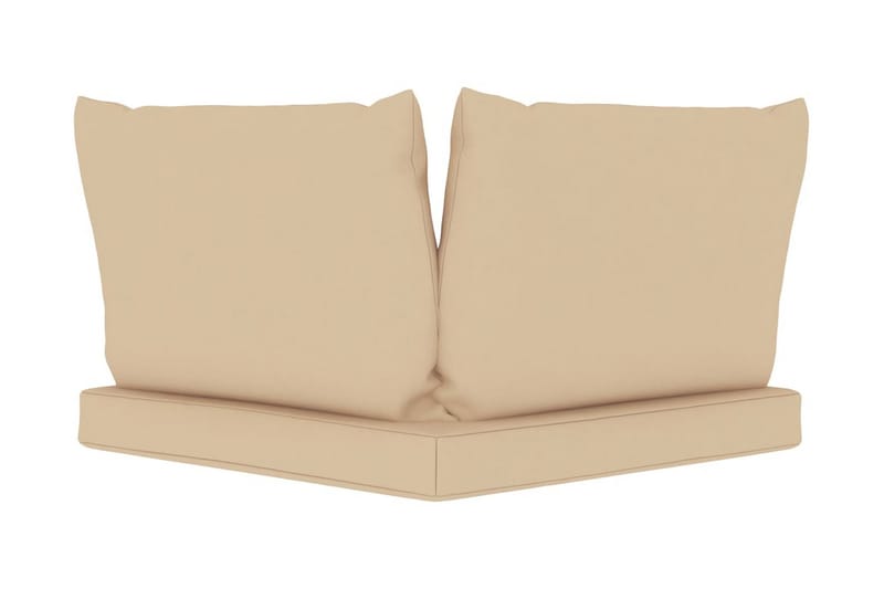 hynder til pallesofa 3 stk. stof beige - Havemøbler - Hynder - Hynder til bænk & havesofa