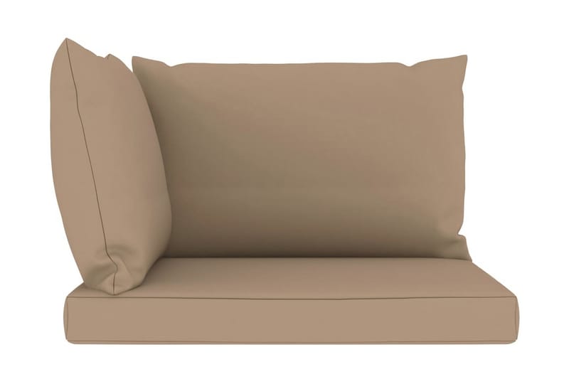 hynder til pallesofa 3 stk. stof gråbrun - Gråbrun - Havemøbler - Hynder - Hynder til bænk & havesofa